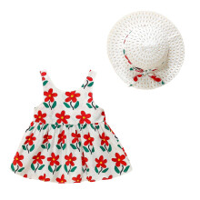 Zomerjurk voor peutermeisjes, casual mouwloze jurk met print, dansjurk, feestjurk, vakantiejurk, strandkleding