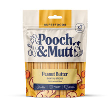 Pooch & Mutt - Peanut Butter Dog Dental Sticks (Regular Sticks), Dog Dental Chew