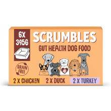 Scrumbles Natural Wet Dog Food Meaty Multipack 6x 395g