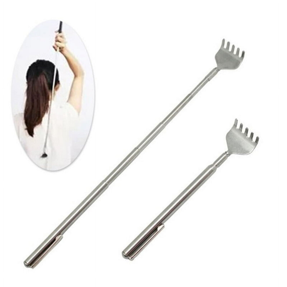 Back Scratcher Stainless Steel Telescopic 1 Piece