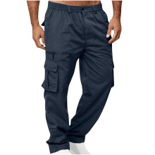 Admvng Cargo Pants for Men Multiple Pockets Trousers Work Wear Pocket, Size S-3XL
