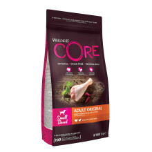 Wellness CORE Original 1.5 kg, Chicken & Turkey – Dry Dog Food for Small Breeds, Grain-Free, Natural, Hypoallergenic, Protein-Rich, High Meat Conten