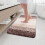 Microfiber Shaggy Bath Rug Brown Rectangular 36x24 inch 1