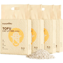 FUKUMARU Tofu Cat Litter, Clumping Litter for Cats, Mixed Corn
