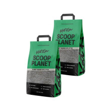 KatKin Scoop Planet Litter (2x4.5kg/12.8L bag): KatKin's upgraded Tofu litter, Plant-Based, 100% Biodegradable, Non-Tracking, Clumping Cat Litter Made