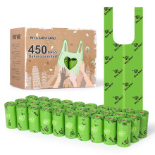 Poo Bags Dogs with Tie Handle Biodegradable Cherry Blossom Scented