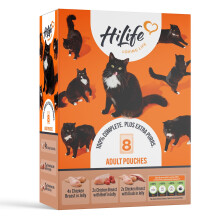 HiLife Adult Wet Cat Food, Mixed Chicken Recipes in Jelly, Complete