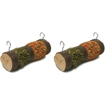 Rosewood Naturals Double Woodroll, Small Animal Treat and Gnaw Toy