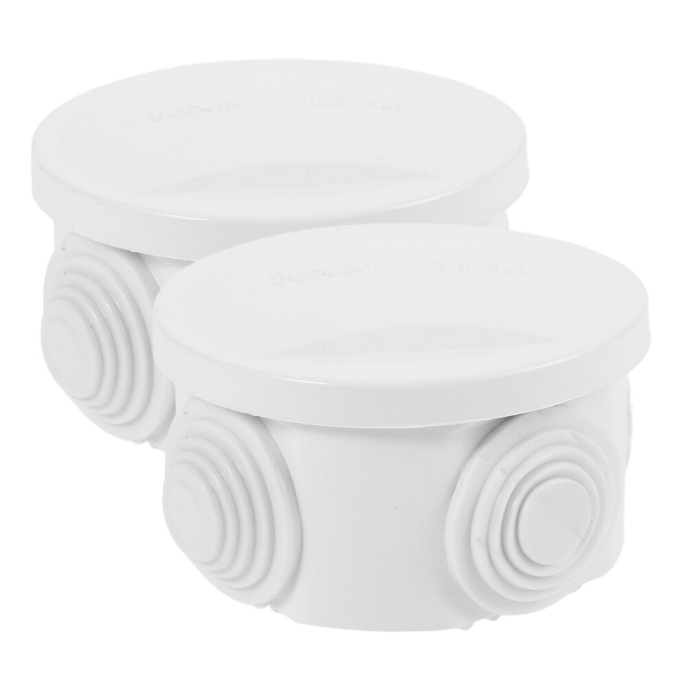 10Pcs Outdoor Cord Protector White Abs Junction Box Weatherproof Cover 3662774857760