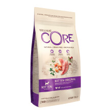 Wellness CORE Kitten 1.75 kg, Turkey & Chicken – Dry Cat Food for Kittens, Grain-Free, Natural, Hypoallergenic, Protein-Rich, High Meat Content