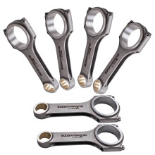 4340 Forged H-Beam Connecting Rods+ARP Bolts for Audi VW 3.0T EA839 V6 24V TFSI