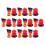 80Pièces Mini Extincteurs Rouges Résine Pour Scènes Miniature Et Décor 1