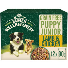 James Wellbeloved Grain Free Puppy Dog Food with Lamb and Chicken in