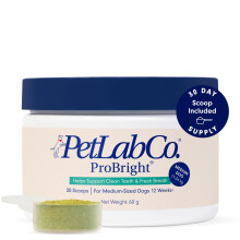 PetLabCo. ProBright  Dental Powder Plaque & Breath, Medium Dogs | Brown algae