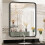 Miroir mural rectangulaire noir EDX 36 x 24 pouces 1
