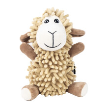 Webbox Shelby the Sheep - Plush, Squeaky & Super Soft Noodle Dog Toy