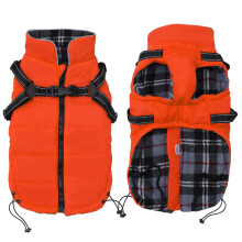 Pethiy Waterproof Dog Jacket - Winter Warm Coat with Harness,