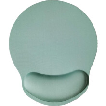 (Green) Blue Marble Ergonomic Mouse Pad with Memory Foam Wrist Rest, Non-Slip Rubber Base, for Home Office & Gaming