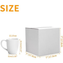 7x7x7 Shipping Boxes Set of 25, Small White Cardboard Mailer Box for Packing, Mailing, Business,DIY