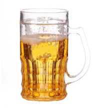 Caneca de cerveja com isolamento de parede dupla e alça, 400ml