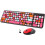 Combo tastiera e mouse wireless retrò 2,4 GHz 1
