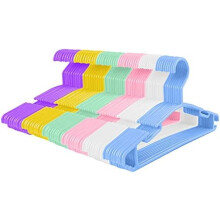 Grucce in plastica per vestiti da neonato, 26 cm (10,2 pollici), confezione da 60 pezzi