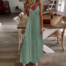 Rochii de vară pentru femei, rochie cu bretele spaghete, fără mâneci, cu guler în V, casual, rochie de vacanță