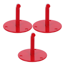 6Pcs Industrial Iron Fire Extinguisher Hook Bracket Red Wall Mount