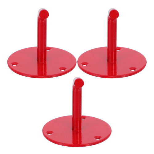 6Pcs Industrial Iron Fire Extinguisher Hook Bracket Red Wall Mount