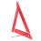 4Pcs Car Emergency Foldable Reflective Triangular Warning Signs in Red 1