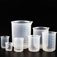 Copo medidor graduado de plástico transparente de 1000 ml para cozinha e confeitaria.