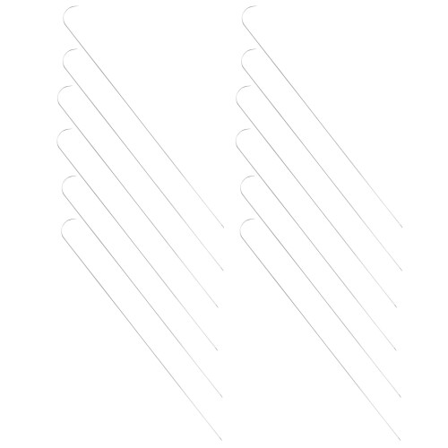 45Pcs Ultrathin Silver Bead Threading Needles for Jewelry