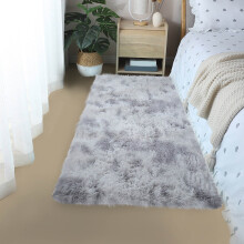 Tapis rectangulaire moelleux, tapis tie-dye doux, tapis shaggy coloré, pour chambre, salon, chambre d'ado, chambre de bébé