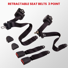 2 ensembles ceinture sécurité 3 points & réglable for Jeep Wrangler Cj Yj 82-95