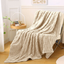 Cotton Queen Size Waffle Weave Blanket, Soft & Breathable All-Season Throw – Under $15