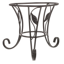 Présentoir sphérique en métal noir, 12,5 x 12 x 12 cm, support décoratif pour la maison et le bureau