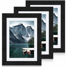 Cornice portafoto in legno 12x12 con vetro vero