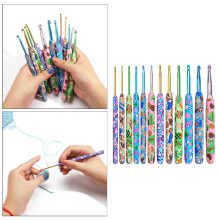 Crochet Hooks for Crocheter, 2.25-6.5/8mm Crochet Crochet Hook Set Art Aluminum grip Crochet for Crocheting, Comfort Knitting 2.25-8.0mm Animals