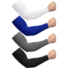 4 Pairs Plus Size Cooling Arm Sleeves Sun Sleeves Men Women UV Sun Protection Sleeves Oversized Compression Sleeves