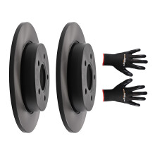 2x Disques de frein Arrière for Ford Focus C-Max 1.4L 2003-2011 1501068