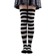 Γυναικείες κάλτσες με ρίγες για το Halloween, πάνω από το γόνατο/Κάλτσες με ρίγες σε