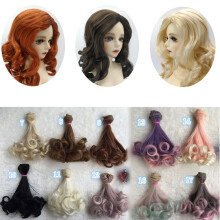 Ludlz DIY Mini Braids Wig Fashion Doll High-Temperature Material Straight Hair Wig For BJD DOLLS High-Temperature Doll Accessories