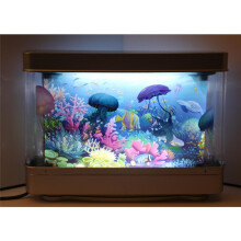 USB Simulated Fish Tank Lamp Artificial Tropical Fish Tank Light Aquarium Decor Night Light Virtual Ocean LED Table Lamp