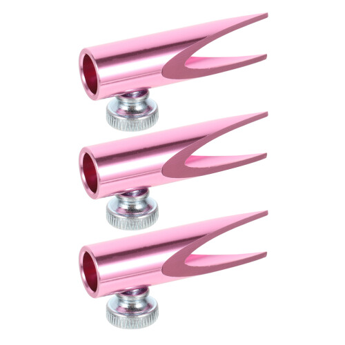 12Pièces Outil Taille-Crayon Rose Aluminium U Forme Stable Portable