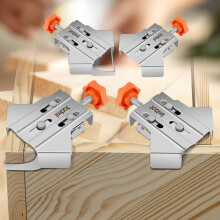 4Pcs Stainless Steel 90 Corner Clamp for Woodworking, Photo Framing – Compatible with Standard Tools