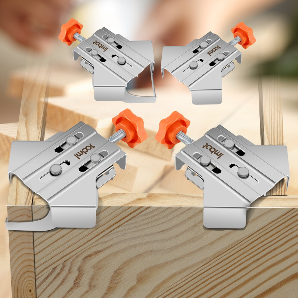 4Pcs Stainless Steel 90 Corner Clamp For Woodworking, Photo Framing Â Compatible With Standard Tools 9557311835285