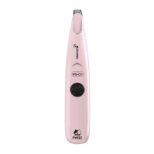 Electric Pet Trimmer with LED Light - Rechargeable & Low-Noise for Dogs & Cats, Ergonomic Handle for Comfortable Grooming & Paw Care