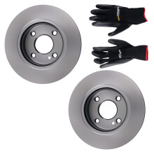 2 Disques de Frein Avant for Ford Fiesta VI 1679853 258mm 2008-2017