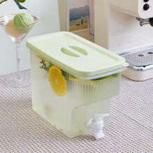 Distributeur de boissons en verre grande capacité Xqxayjr avec robinet – Rafraîchisseur de limonade et de thé glacé pour fêtes et pique-niques