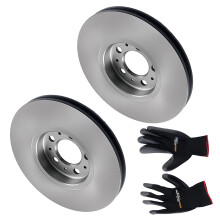2 Disques de frein 288mm Avant for VW Golf Bora Audi A1 1J0615301K 5 trous@I3QM
